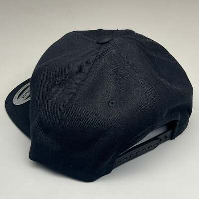 YUPOONG Classic Snapback Baseball Cap Hat Black