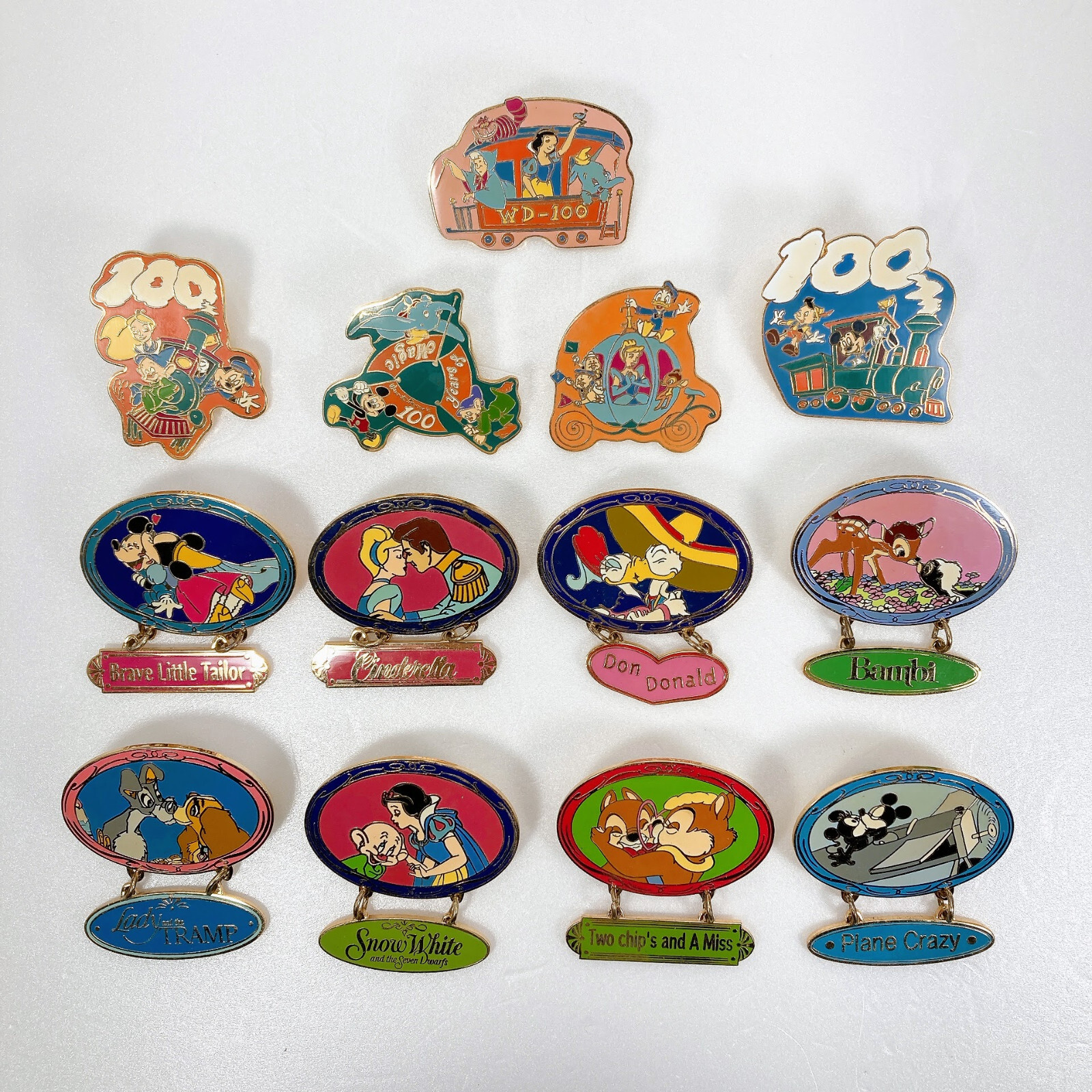 Disney Trading Pins SET LOT 13 Walt Disney's 100th birthday