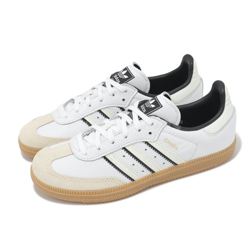 adidas Originals Samba OG C двойной бело черной резинкой для детей дошкольного возраста и повседневной одежды IH5649