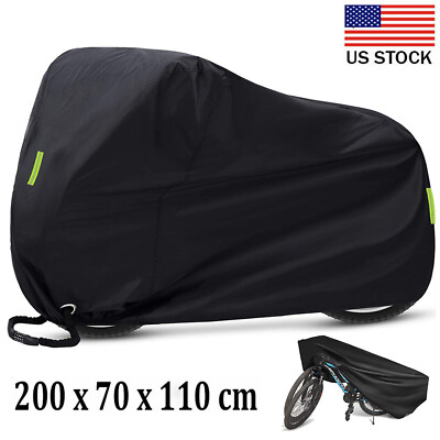 Waterproof Bicycle Mountain Bike Cover Snow/Rain/UV Protector 200x70x110cm H4Y6