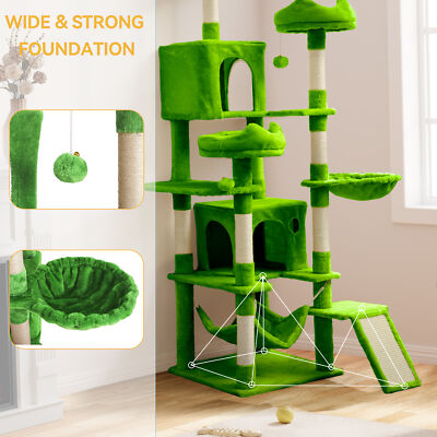 75 Inches Indoor Cat Tree Tall Cat Tower for Large Cats 20 lbs Cat Condo