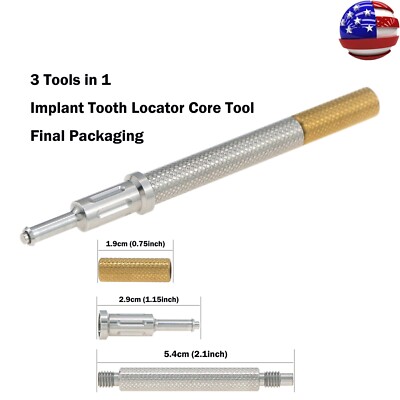 US Dental Overdenture Male Caps Loc ator Core Tool