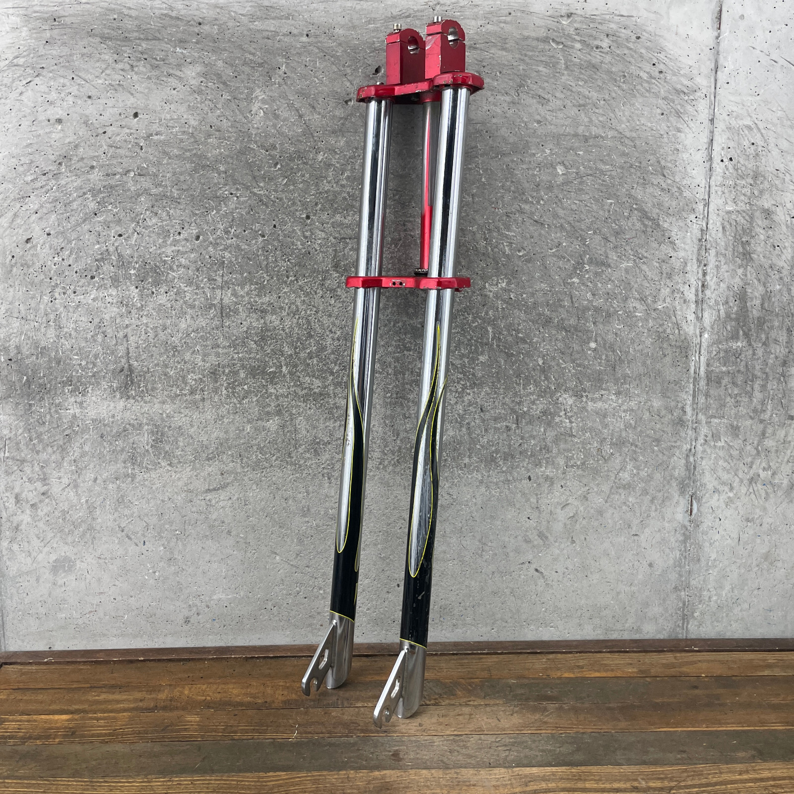 シュイーンチョッパー Schwinn Stingray OCC Chopper Fork Stem Red Flames 24