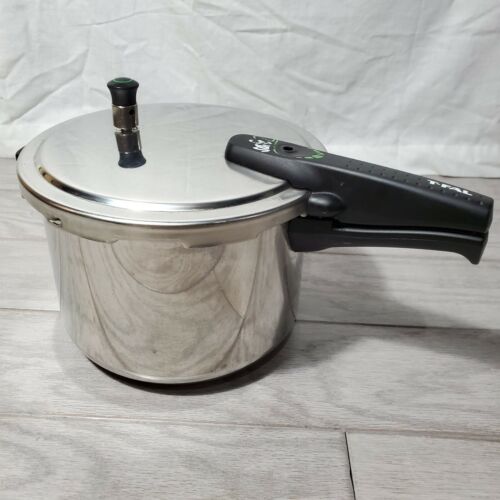 T Fal Pressure Cooker, Stainless Steel Cookware, Safe 2 6 Qt with insert rack T Fal Pressure Cooker, Stainless Steel Cookware, Safe 2 6 Qt with insert rack