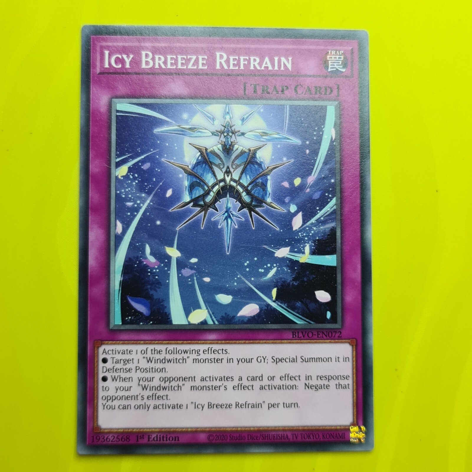 ICY BREEZE REFRAIN | YUGIOH | BLVO | COMMON | 2021 | 1st Edition | NM #25