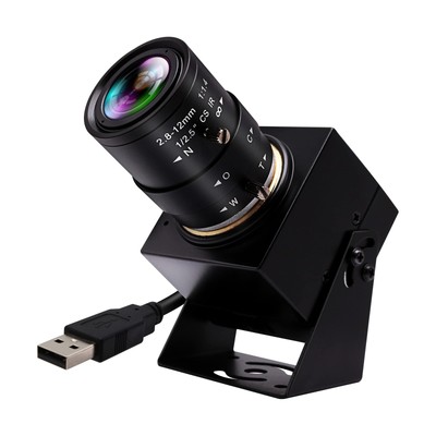 IFWAETR USB Camera 4K Webcam with2.8-12mm 4X Optical Zoom Lens 2160P OpenCV C...
