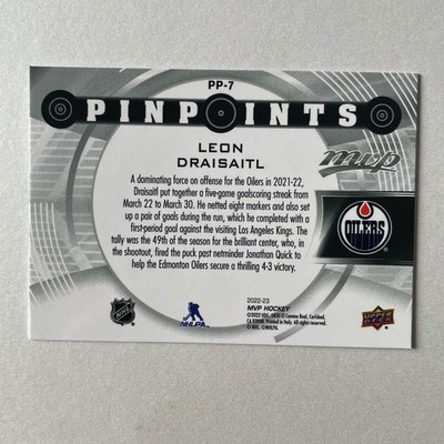 2022 Upper Deck MVP #PP-7 Leon Draisaitl Pinpoints