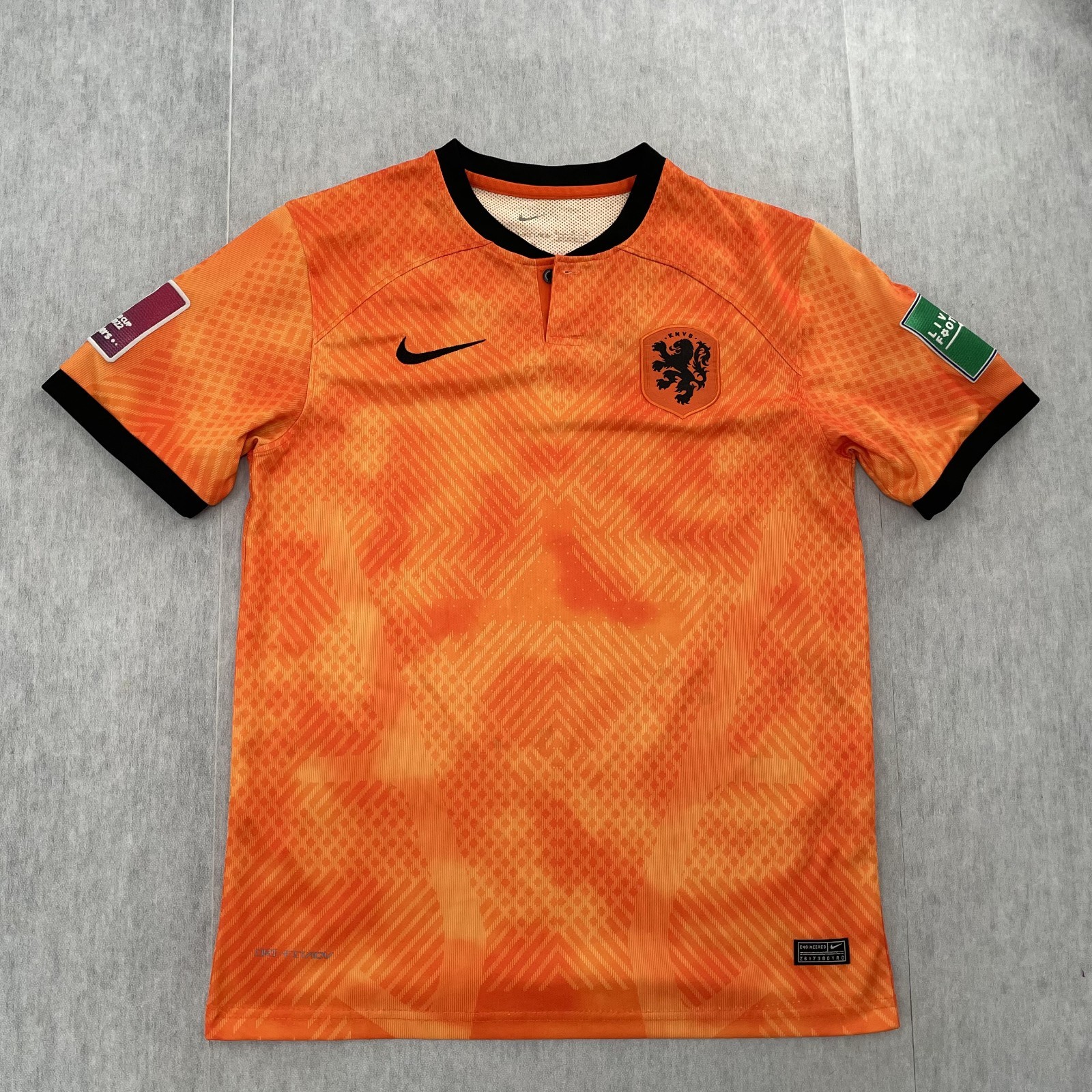 Netherlands Soccer Jersey Adult Small Orange Nike FIFA World