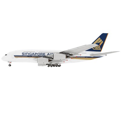 1/120 A380 Singapore Airlines Civil Airliner Paper Model Aircraft Collection DIY