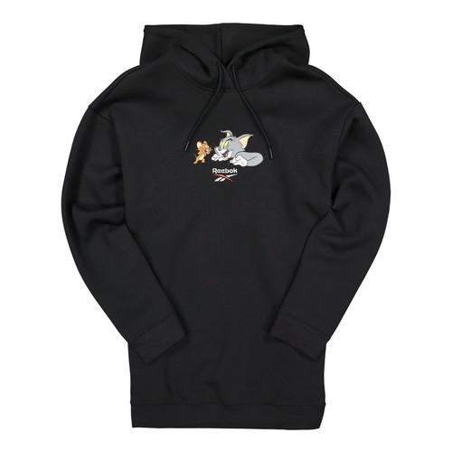 

[GJ0467] Женское платье Reebok Tom - Jerry с капюшоном, Бежевый