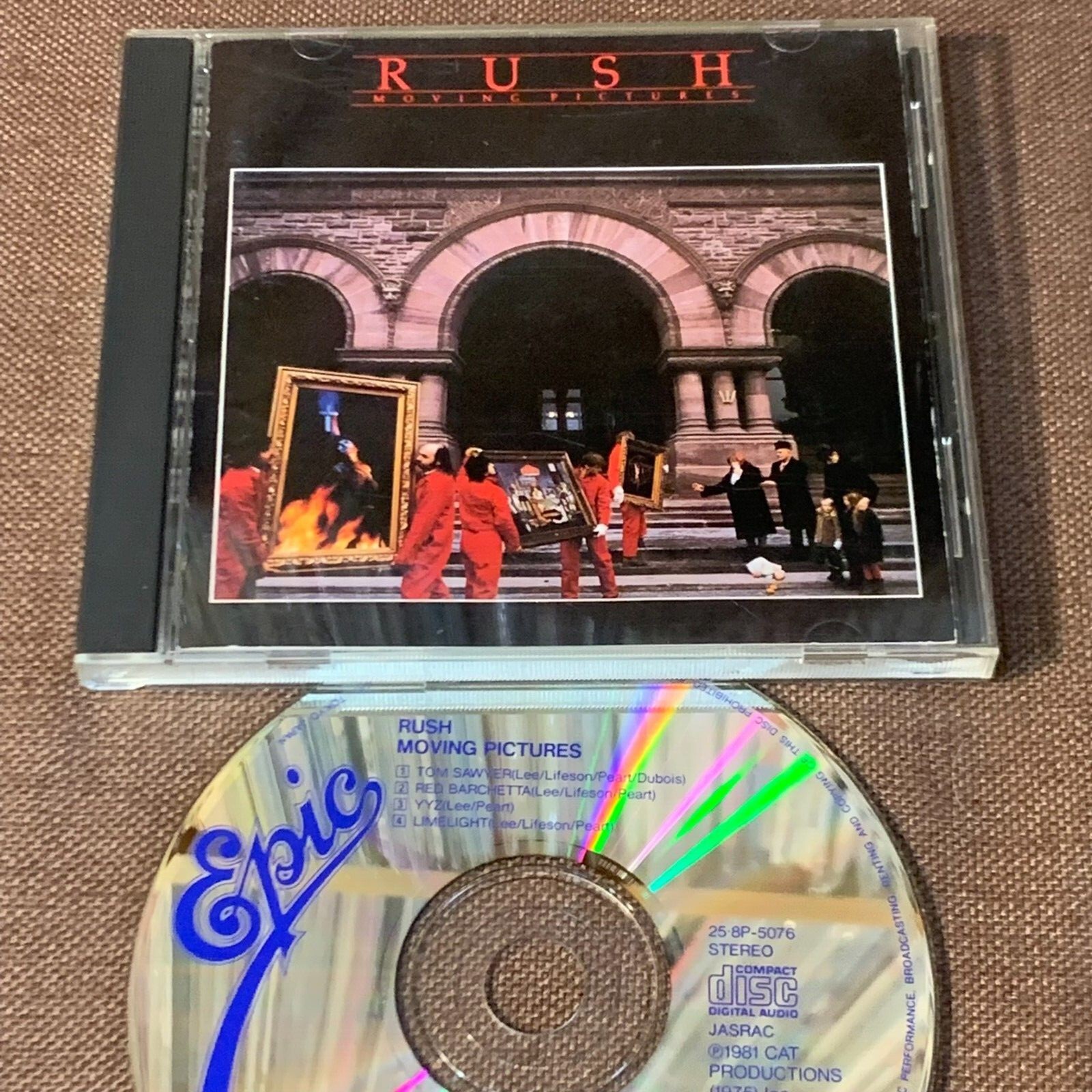 rush スタジオアルバム RUSH Moving Pictures JAPAN CD 25.8P-5076 w/PS BOOKLET 1988