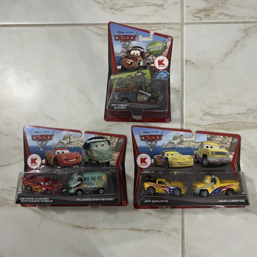 Disney Cars Kmart Lightning McQueen Racing Wheels Fillmore 2 Pack Pit