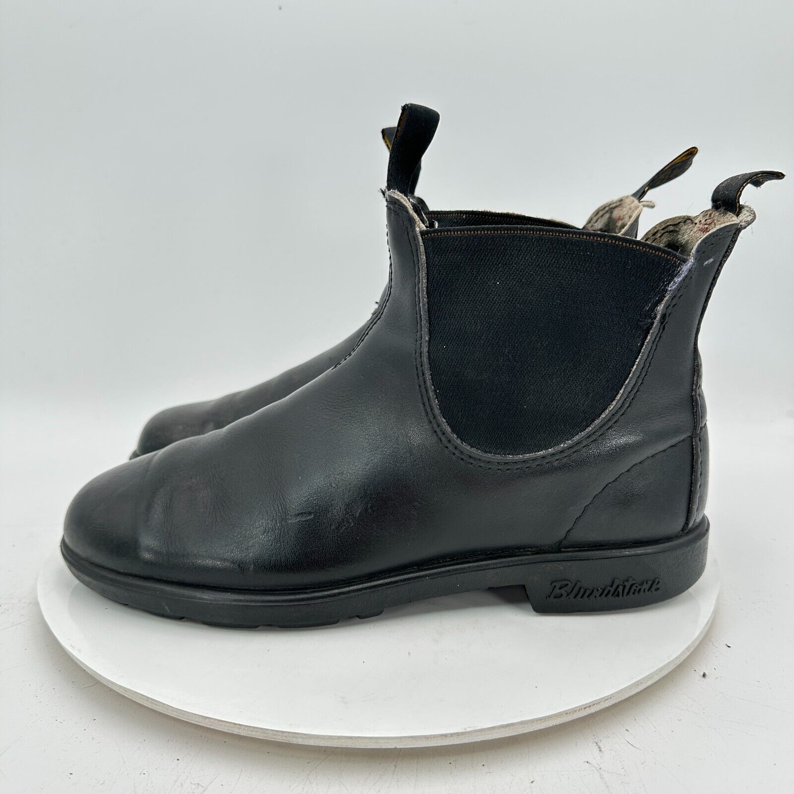 Blundstone Men Size 9 UK 8 Black Leather Pull On Side Blundstone Men Size 9 UK 8 Black Leather Pull On Side