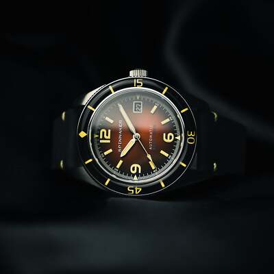 Pre-owned Spinnaker Fleuss Stainless Steel 43mm Japanese Automatic Wristwatch