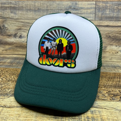 Green Snapback Jim Morrison 70s Rock Baseball Cap
