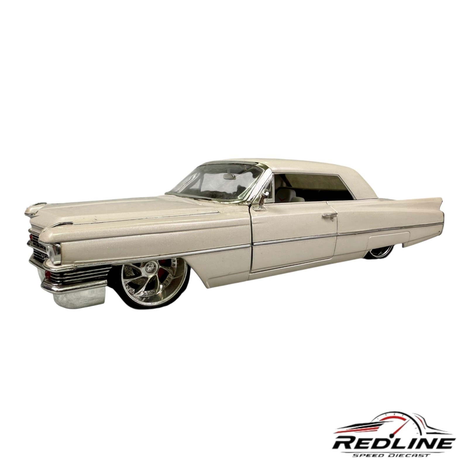 Jada 1/24 1963 キャデラック 1963 Cadillac Coupe DeVille Blue Metallic and White Gradient