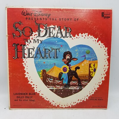 Walt Disney Presents The Story Of So Dear To My Heart LP Record DQ 1255