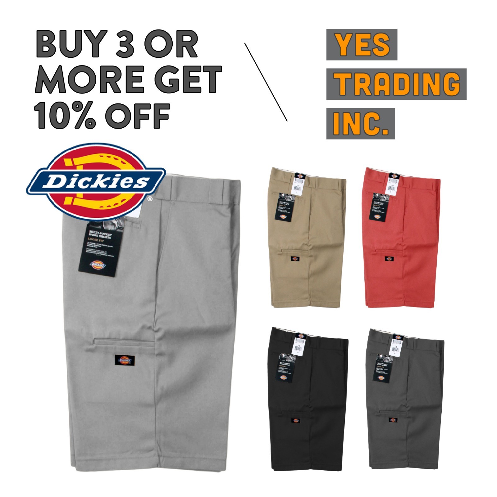 dickies shorts loose fit