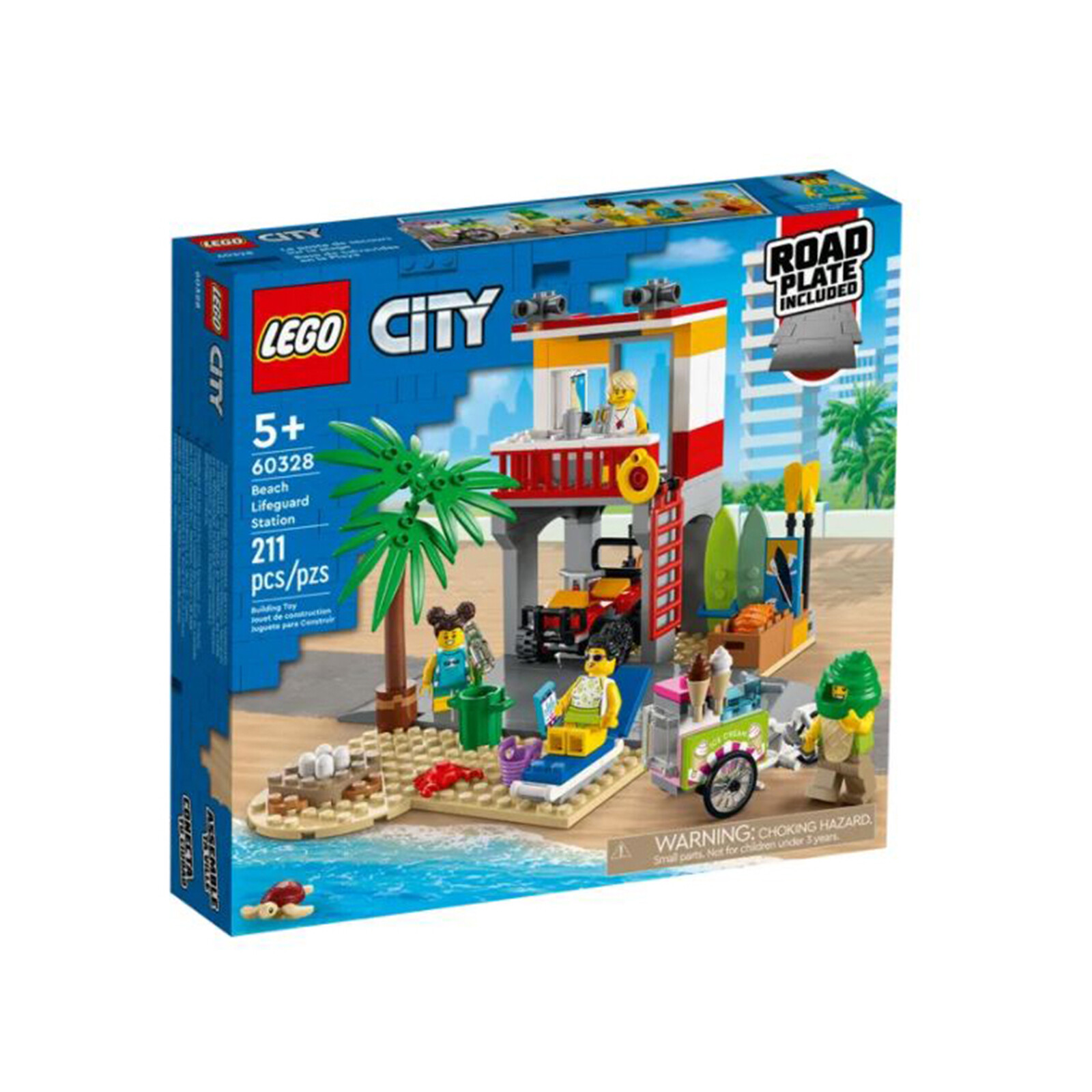 Строительный набор LEGO City Beach для спасательной станции 60328 НОВЫЙ В НАЛИЧИИ