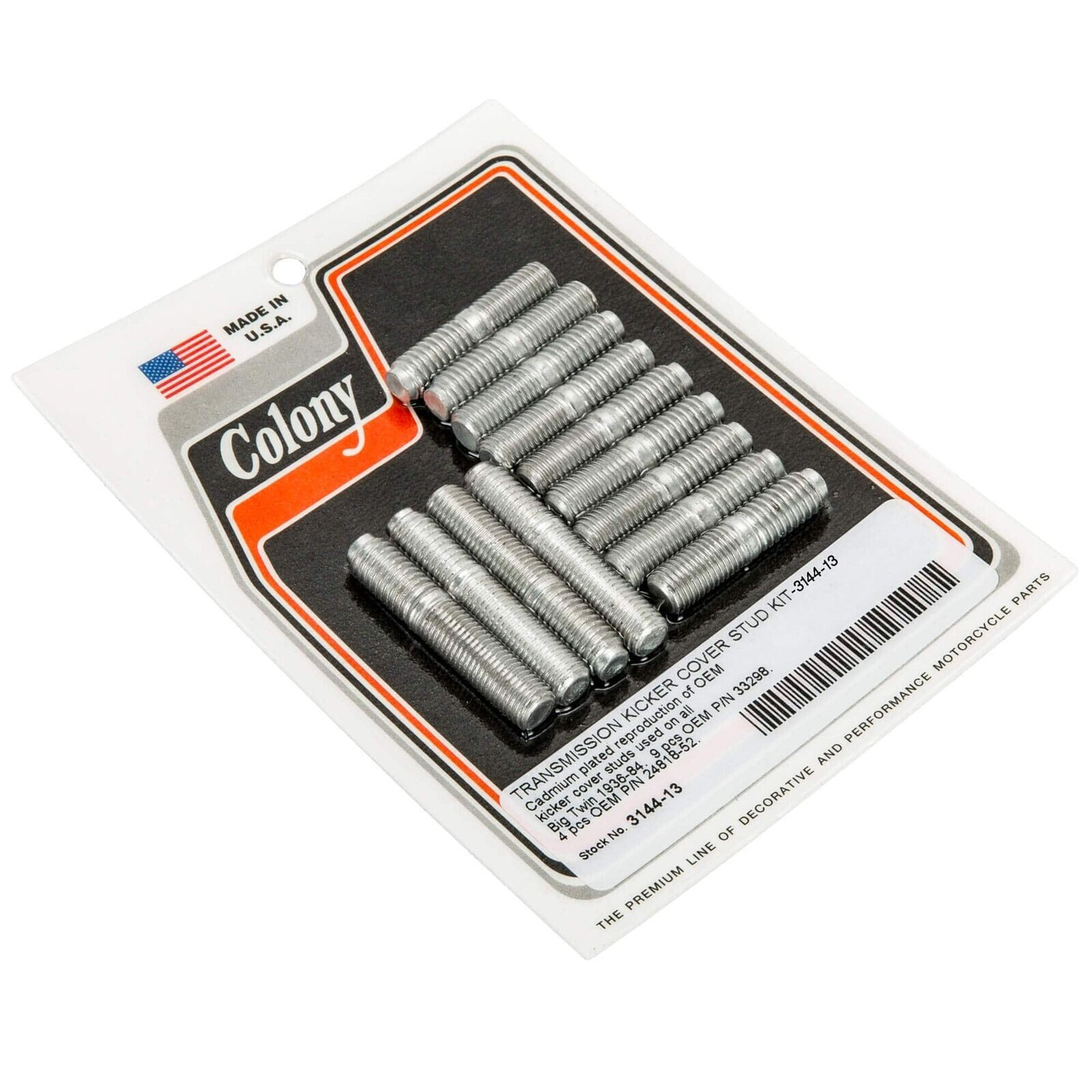 エル TRANSMISSION KICKER COVER STUDS (Cad) UL Knucklehead Panhead