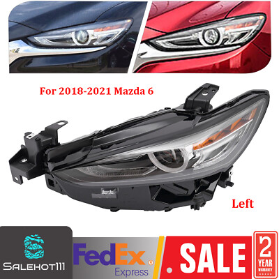 For Mazda 6 2018-2021 LED Headlight Headlamp Assembly Left Driver Side AFS 