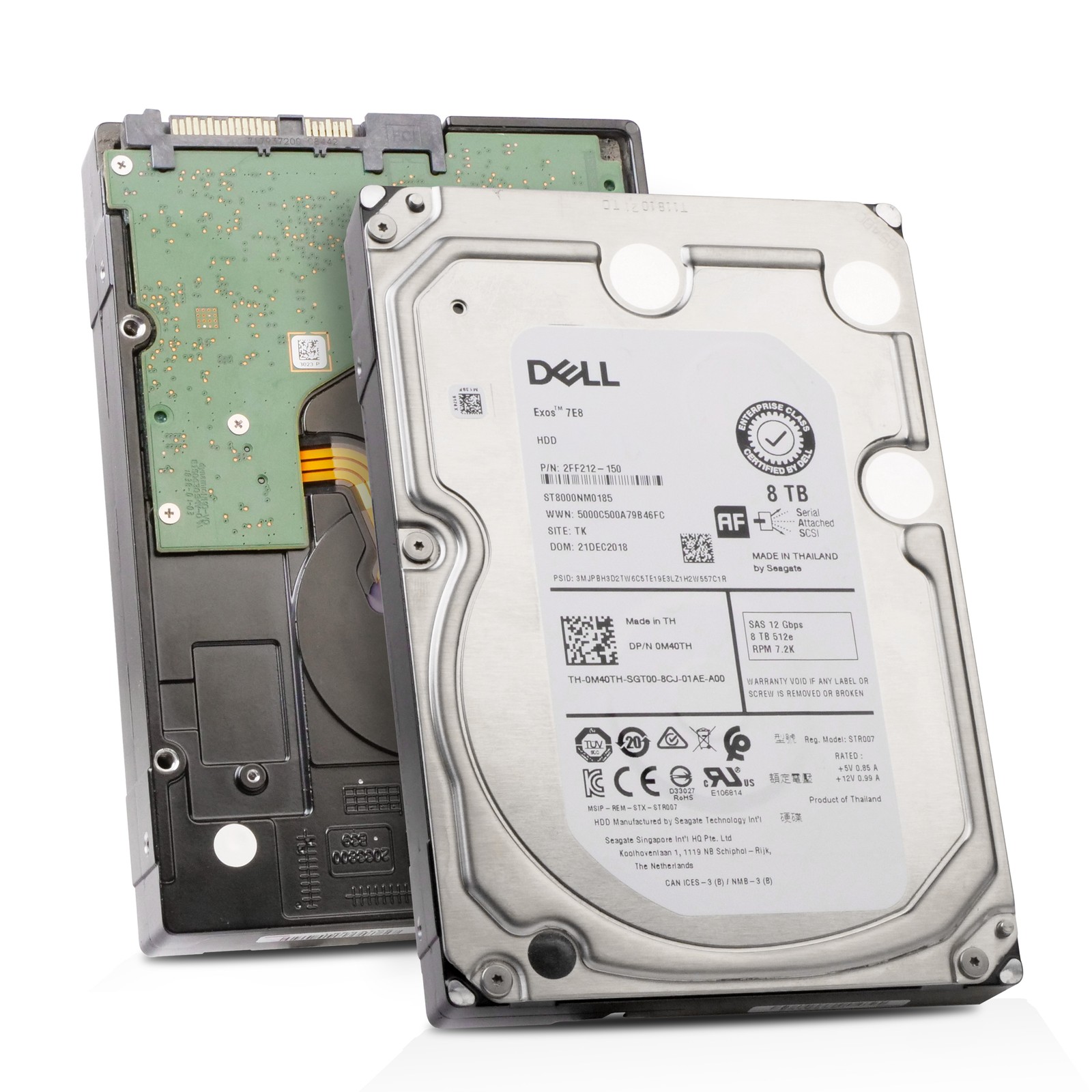 K*）様 Seagate Exos 8TB HDD SATA Dell/Seagate Exos 7E8 8TB ST8000NM0185 7.2K RPM SAS 12Gb/s 512e