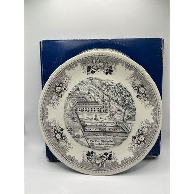 Villeroy & Boch Die Abtei Wadgassen 1736 Plate Luxembourg Antique Wall Hanging