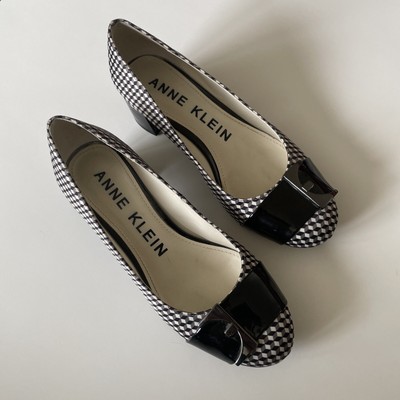Anne Klein Akhastobe 3D Abstract Checked Block Pump Heel SZ 5M GENTLY WORN