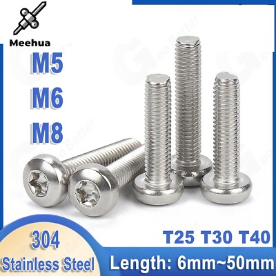 M5 M6 M8 Stainless Steel Torx Button Head Screws Dome Bolts T25 T30 T35 Six Lobe