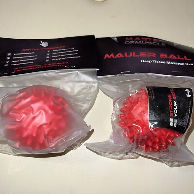 2- Mauler Ball Master Of Muscle- Deep Tissue Massage Ball  Spiky Muscle Roller
