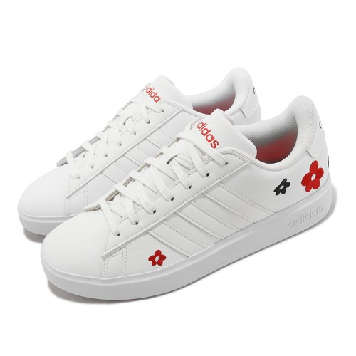 

Adidas Grand Court 2.0 Cloud White Цветочная вышивка Женские повседневные туфли HP9416, Белый, Grand Court 2.0