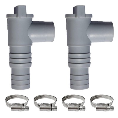 Hose Connector With Fixing Clip Stop Valves Above Ground Pool Fittings Shut Off
