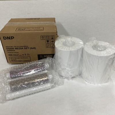 DNP DS680 Media Set (4x6) Premium Digital 400 Images / Roll 2xRolls 800images