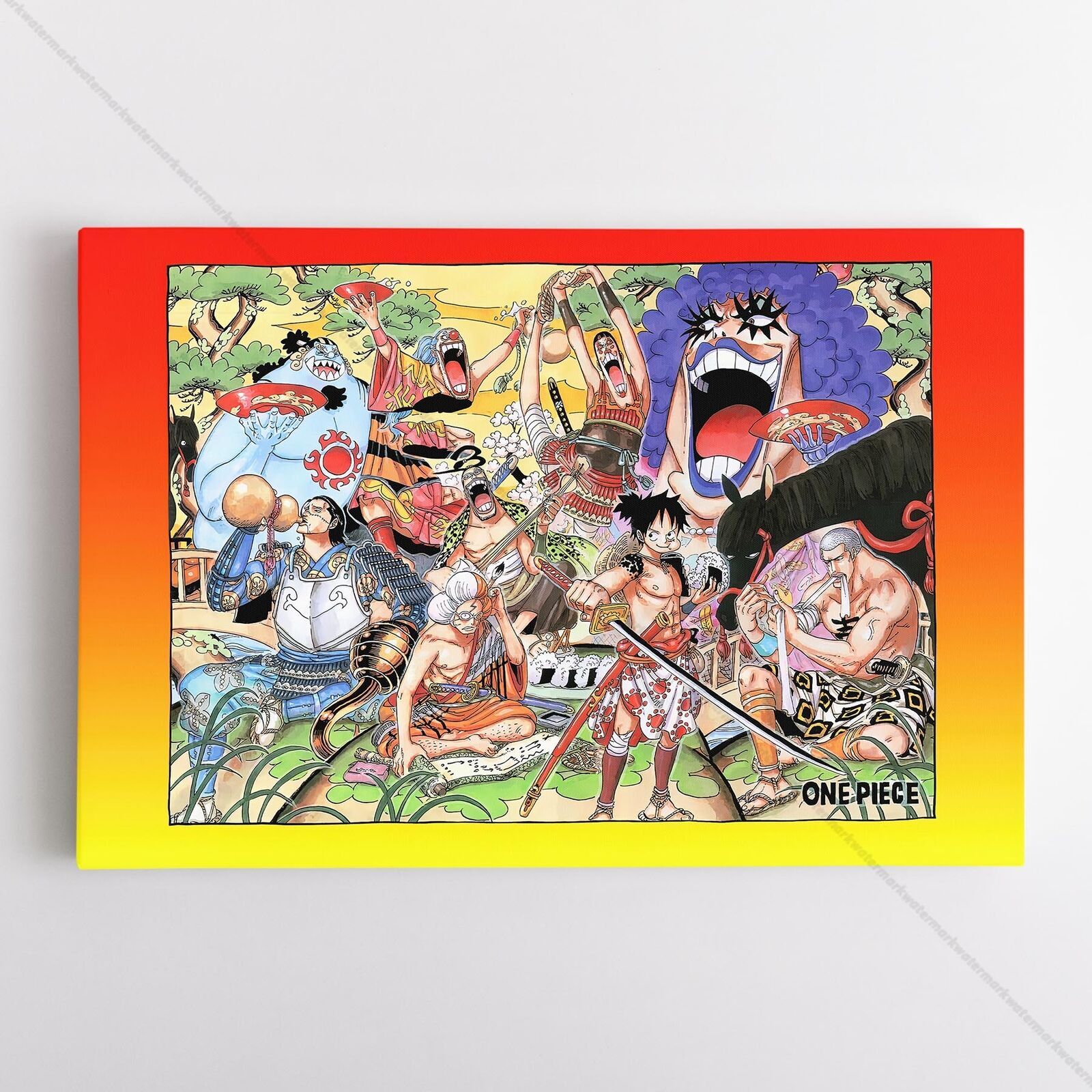 One Piece Poster Canvas - Chapter 547 Escaping the Island Art Print