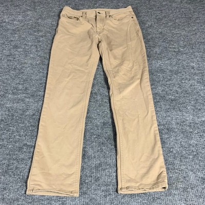Banana Republic Pants Mens 30x30 Beige Traveler Flat Straight Leg Chino Stretch