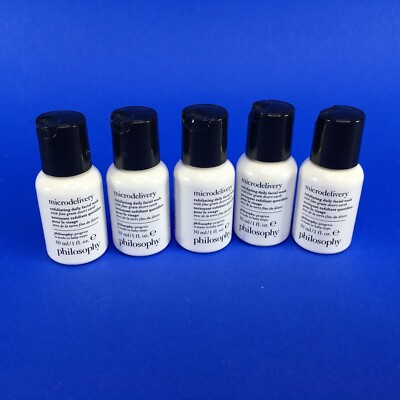 Philosophy Microdelivery Exfoliating Daily Facial Wash 1 oz (Lot of 5)