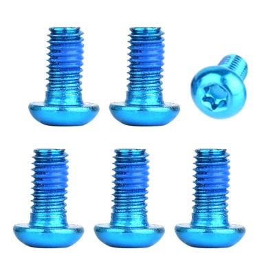 Alloy Steel Bolts 12Pc Bicycle Disc Brake Bolts Mtb Rotor Bolts M5X10mm Titanium