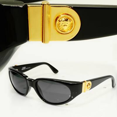 Gianni Versace 1996 Mens Vintage Black Gold Medusa