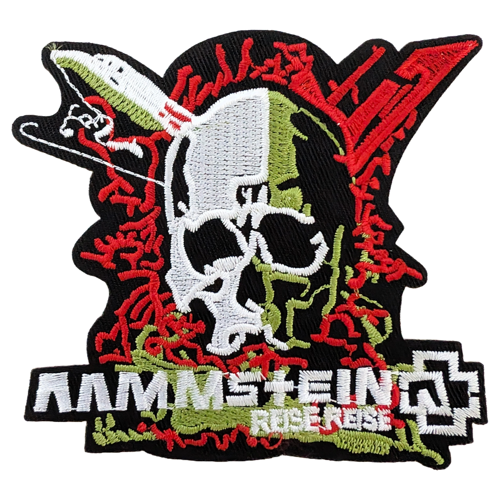 Rammstein Patches, Iron On Embroidery Patches, Rammstein Logo Patch