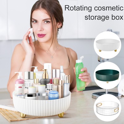 Makeup Perfume Organizer Large Capacity Lazy Susan Turntable Reusable cak