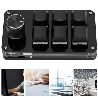 Mini Gaming Keypad Compact Shortcut Programmable Keyboard For Office ERT