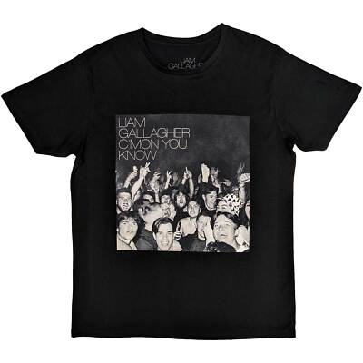 Liam Gallagher Cmon You Know Black T-Shirt NEW OFFICIAL