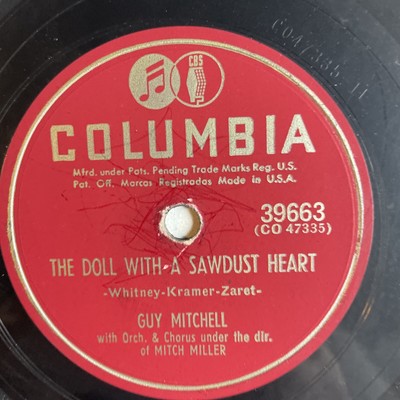 10'' 78 RPM-Guy Mitchell-Pittsburgh Pennsylvania/The Doll with a Sawdust Heart