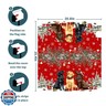 Evlaschin Christmas Dog Mailbox Cover with Magnetic 25.5x21 Inch Xmas Puppy Trees Winter Snowflakes Waterproof Mailbox Wrap Letter Post Cover Large Size for Garden Yard Outdoor New Year Decor