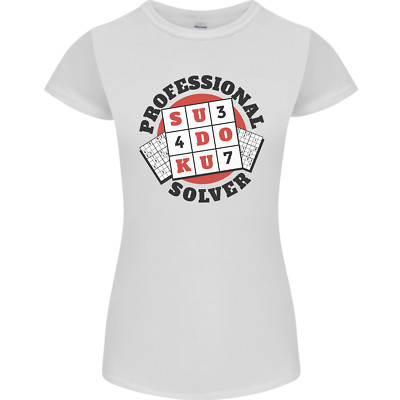 Professional Sudoku Solver Funny Womens Petite Cut T-Shirt