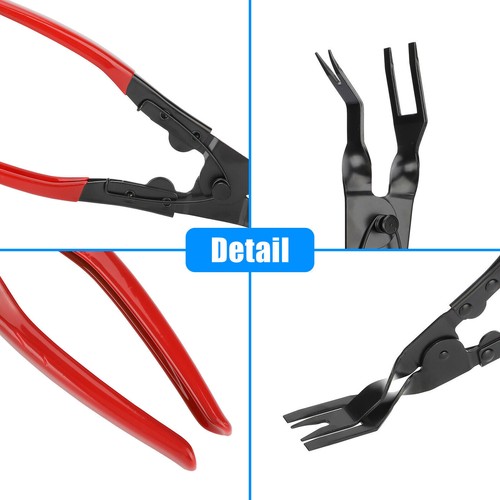 Car Trim Clip Upholstery Removal Tool Door Panel Fastener Pin Pliers Puller Red
