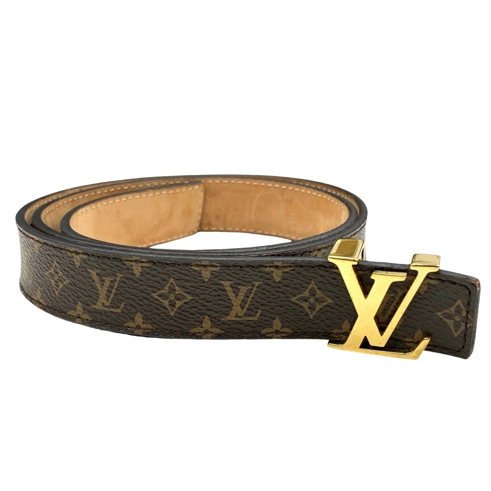今日だけこの価格Louis Vuitton Belt LOUIS VUITTON Ceinture LV Initial Belt 85/34 Damier Cobalt