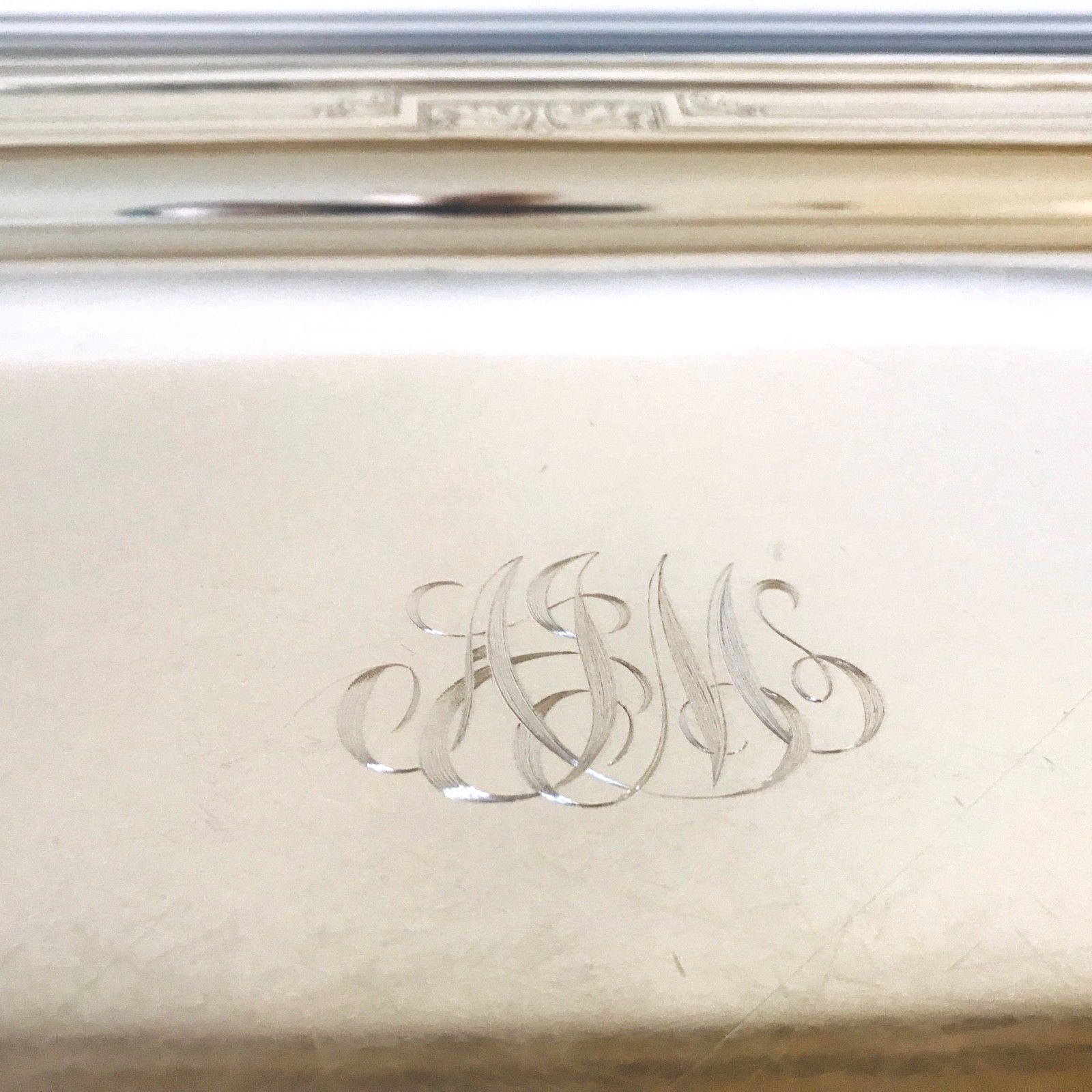 Antique Wallace Sterling Silver Dauphine 6 pc Tea Set w Waste & Tray No. 2300