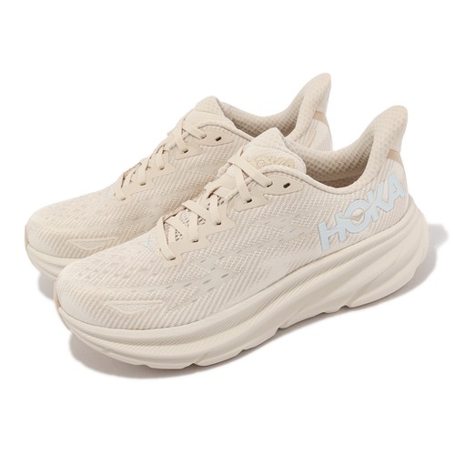 

Hoka Clifton 9 Eggnog Beige Ivory Женская спортивная обувь для шоссейного бега 1127896-SSEG, Бежевый, Clifton 9