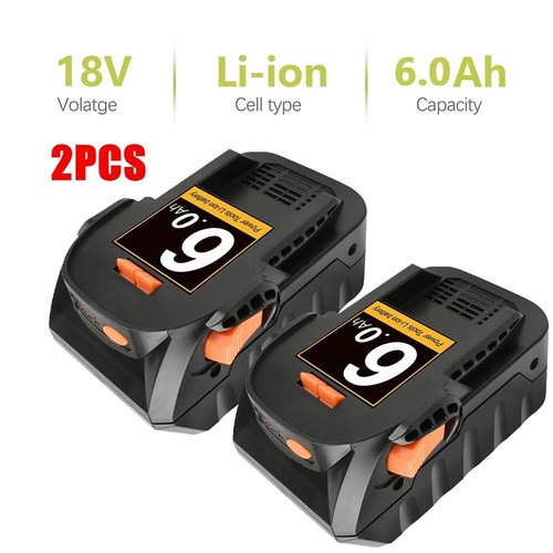 2x 6.0Ah 18 Volt Battery For Ridgid 18V R840087 R840085 Rigid 18V Tool Charger G